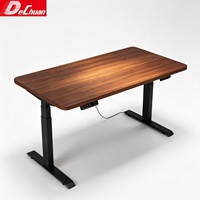 Bureau debout électrique à double moteur de l'usine de Foshan avec capacité de charge de 150 kg et colonne de levage à 3 niveaux