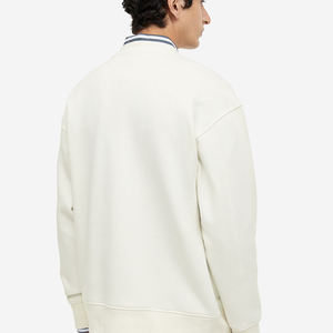 Logo personnalisé de haute qualité 320gsm coton col rond uni unsix sweats à capuche et sweat-shirts pour hommes pulls molletonnés pull personnalisé surdimensionné - Product Image 4