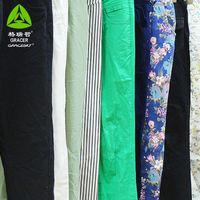 Pantalons décontractés en coton pour femmes, de seconde main, qualité supérieure, mélange polyester/coton, style coréen