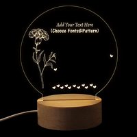 Pantalla de visualización de diodo emisor de luz de madera pulida de alta calidad soporte de base de luz nocturna U-disk base de madera eléctrica Luz de bricolaje