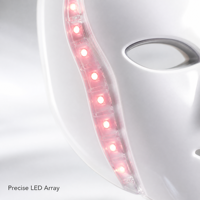 Masque facial LED sur pied avec coque rigide en ABS, 7 couleurs, rechargeable, pour soins de la peau à domicile