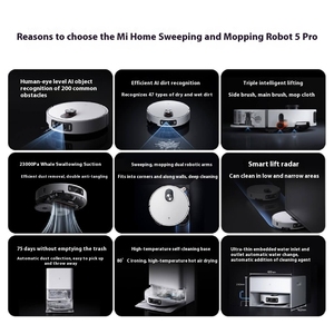 <span class=keywords><strong>Xiaomi</strong></span> Mijia หุ่นยนต์กวาดและลาก5 <span class=keywords><strong>Pro</strong></span> OV21CN แทงค์น้ำรุ่นอัปสตรีมและดาวน์สตรีม - Product Image 2