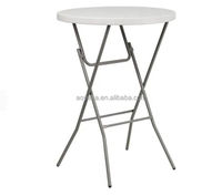 Ventes chaudes, table de bar pliante en plastique HDPE moderne et bon marché pour une utilisation en intérieur/extérieur