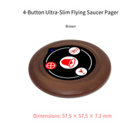 Système d'appel sans fil pour serveurs avec montre-bipeur, bouton d'appel UFO 433,92 MHz pour restaurant, restaurant de fondue, salon de thé