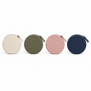 Coin Purse Round <b>Canvas</b> Zipper Pouch Custom Logo Small Change <b>Wallet</b> Bulk Promotional Corporate Gift - Product Image 5