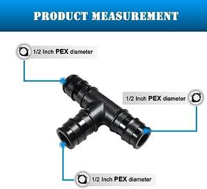 Para <span class=keywords><strong>Uponor</strong></span> Wirsbo F1960 Accesorios de tubería en T de expansión Poly <span class=keywords><strong>Pex</strong></span>-A de alta presión 1/2 ''X1/2'' X1/2 ''sin anillos de herramienta de expansión - Product Image 2