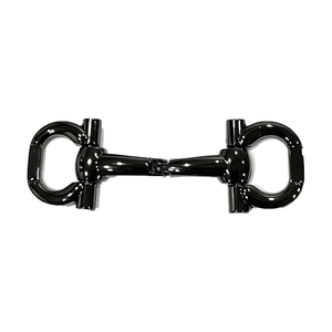 Directo de fábrica: Hebilla de zapato flexible tipo Horsebit chapada en bronce de aleación de zinc y hierro, herraje colgante chapado para mocasines - Product Image 1