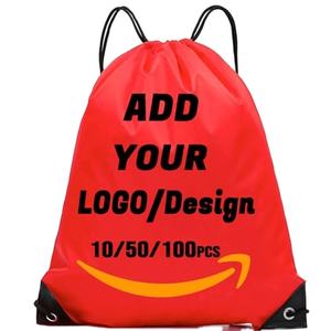 Custom <b>Drawstring</b> <b>Backpack</b> Personalized Bulk Sport Draw String Bags with Logo, Text, Design, Customized Promotional Items - Product Image 2