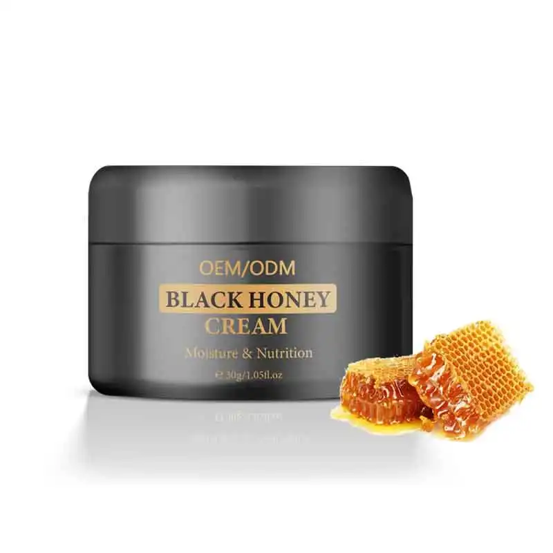 Private Label Anti-Aging Whitening Gezichtscrème Hydraterende Voor Gezicht Verhelderende Huid Uw Logo Zwart Honing Behandeling Crème