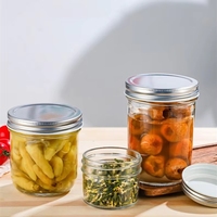 50ml 100 150 200 250 300 350 500 Honey Jam Jar Glass Bottles or Hot Sauce Caviar Canning