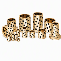 Boulon en bronze autolubrifiant, graissage au graphite, en cuivre, cylindrique et à bride, roulement sans huile pour machines industrielles