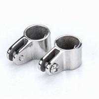 Glissière de fixation pour bimini en acier inoxydable marin 316 pour tube rond de 7/8 pouces