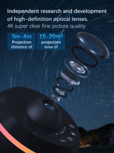 <span class=keywords><strong>Proyector</strong></span> <span class=keywords><strong>Planetario</strong></span> Infantil con Diseño Ajustable de 360° y Meteoros, <span class=keywords><strong>Proyector</strong></span> de Estrellas 5.0 para Techo, 12 Películas - Product Image 5