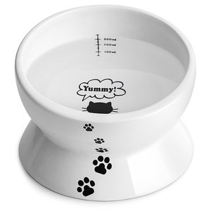 Alimentadores coreanos de cerámica para gatos, redondos y respetuosos con el medio ambiente, tazón para comida y agua para mascotas, en venta - Product Image 4