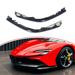 ราคาโปรโมชั่น ชิ้นส่วนรถยนต์คาร์บอนไฟเบอร์แห้งแบบ OEM สำหรับตกแต่งมุมกันชนหน้ารถ Ferrari SF90 - Product Image 1