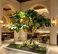 Grand Arbre Cacaoyer Décoratif Personnalisé avec Fruits Vifs pour Restaurant Arabe, Hall d'Hôtel, Centre Commercial, Ornement de Lieu Commercial