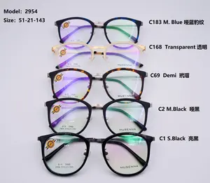 Clearance Special offer TR90 Metal Eyeglasses Frames unisex Eyewear Optical Full Frame Wholesale 2954 51-21-143