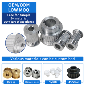 Puleggia temporizzatrice fornitore di tutti i modelli GT2 3GT 5GT 8GT MXL L H AT10 AT5 T5 T10 puleggia in alluminio sincrona - Product Image 2