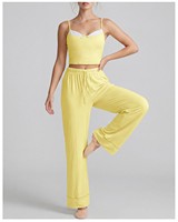 Ensemble de sport 2 pièces pour femme : haut de yoga, course, gym et fitness avec pantalon évasé – Vêtements de sport actifs pour la gym