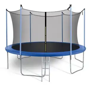 Yüksek kalite yuvarlak açık 12ft 14ft 15ft Adult oyun alanı trambolin yetişkin çocuklar için atlama yatağı