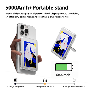 סוללת גיבוי ניידת קטנה עם NFC, מסך E-Ink, טעינה מהירה, טעינה אלחוטית מגנטית ועם מסך E-Ink הניתן להתאמה אישית - Product Image 4