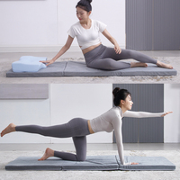 Saien Factory matelas à trois plis lit simple portable super doux en mousse à mémoire de forme sur-matelas avec sac de rangement