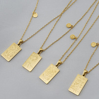 Vente en gros de bijoux personnalisés sur le thème des 12 signes du zodiaque, pendentif signe astrologique, collier horoscope en acier inoxydable 18k