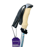 RTS Personnalisé Trekking Équipement Aluminium 7075 Bâtons de Marche Poignée Bâtons de Trekking Bâton de Randonnée 5-section Liège Droit