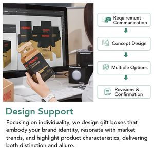 Boîte à croissants personnalisée HXS, emballage alimentaire de qualité supérieure pour boulangerie, boîte à pâtisserie en papier avec fenêtre, fournisseur d'emballages pour boulangerie en gros OEM - Product Image 5