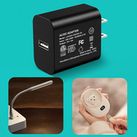 Pengisi Daya Dinding USB Shenzhen Lvxiangyuan 5V 3A 15W Colokan AS Bersertifikasi UL FCC DOE Level VI ETL Adaptor DC Tahan Api PC