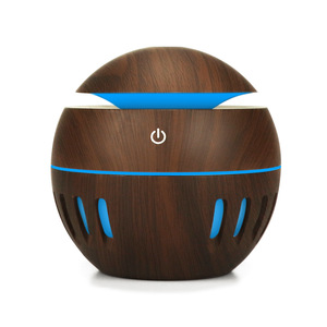 Mini humidificateur en bois avec lumière LED, rechargeable par USB, pour la maison, la chambre, le bureau, diffuseur d'arômes, capacité inférieure à 0,5L - Product Image 2