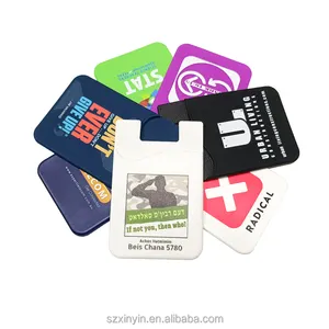 Customizable Mini Business Style Smart Wallet Silicone Cell Phone & Credit Card Holder for Promotions