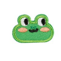 Patchs brodés en tissu Série Vert Frais, motif Grenouille et Arbre, style Wappen coréen, décor anglais tendance, DIY