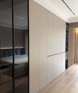 Armoire italienne de luxe personnalisée, grande armoire, armoire de chambre, dressing, double porte coulissante en verre, design - Product Image 5