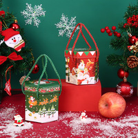 Boîte cadeau hexagonale personnalisée en papier avec corde de transport pour fruits, nougats, biscuits, snacks faits main, emballage décoratif en carton