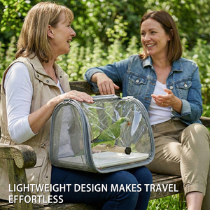 ADZIA Eco-vriendelijke duurzame draagbare papegaaienkooi, lichtgewicht en ademend, met schouderriem voor buitengebruik en handtransport. - Product Image 3