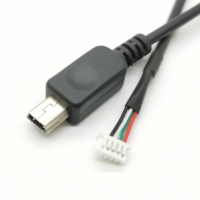 Cáp USB Mini Micro Góc Phải 180 Độ Với Jst Xh Ph 2.0 2 4 5 Đầu Nối Cáp Jst/Xh Cáp Micro Usb Sang Jst 10CM