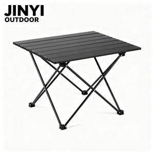 Height <b>Adjustable</b> Egg Roll up Aluminum Portable Beach Camping Travel Picnic Folding Outdoor - Product Image 1