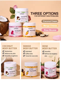 Manteca Corporal de Karité, Hidratante Profunda con Mango, Coco y Rosa, Loción Corporal Humectante - Product Image 6