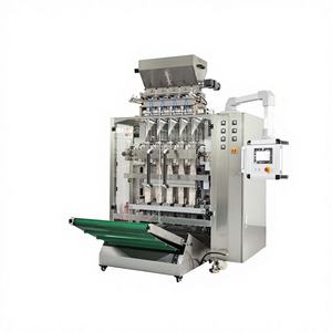 Máquina automática de envasado de gránulos de 5 carriles con sellado de 3 lados, llenadora de sobres de alta velocidad, envolvedora de película, motor eléctrico, venta directa de fábrica - Product Image 1