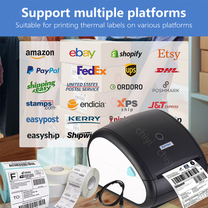 Mô hình mới trực tiếp nhiệt vận chuyển máy in nhãn 4*6 inch màu Sticker 203dpi Độ phân giải không dây Lan Wifi tương thích - Product Image 4
