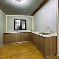 Meilleures ventes de maisons préfabriquées en conteneurs de 20 pieds et 40 pieds, maison modulaire pliable avec salle de bain, maison préfabriquée en conteneurs de 40 pieds avec 4 chambres
