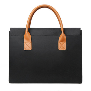New Soft Office Business Handheld File Oxford Cloth Briefcase Zipper Style Printing Lightweight Unisex Handbag Logo <b>Laptop</b> Bag - Product Image 4