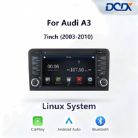 Pour Audi A3 S3 RS3 8P 7 pouces (2003-2012) Système Linux, Autoradio Multimédia Sans Fil CarPlay & Android Auto, Stéréo de Voiture BT DSP