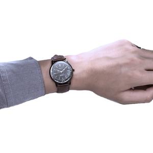 Reloj de pulsera de cuero para hombre, cronógrafo de fase lunar, resistente al agua, con movimiento japonés Miyota 6P80, de marca de lujo superior - Product Image 5