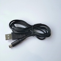 Câble de chargeur USB sans fil HYT pour 3DS 3DS XL 3DS LL - Plastique ABS + Métal 1,2 m Noir