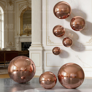 Reusable Rose Gold Inflatable <b>Mirror</b> <b>Ball</b> Birthday Wedding Party Decorations Reflect Big Shiny Decoration Customized Inflatable - Product Image 3