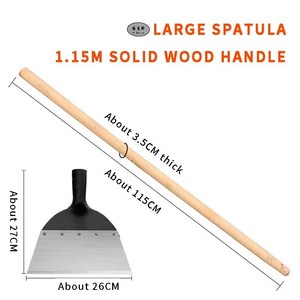 Outil de jardinage polyvalent avec manche en bois étendu Nouveau produit <span class=keywords><strong>Grattoir</strong></span> agricole pour dégivrer et nettoyer les mauvaises herbes Pelle - Product Image 2