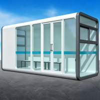 Cabine de fumeurs personnalisable en structure acier respirante, conception 3D, forme rectangulaire moderne, utilisation intérieure/extérieure, garantie 1 an