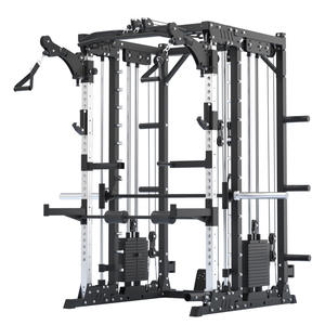 Meilleures ventes : Cage de squat multifonctionnelle professionnelle avec Smith Machine et Crossover à câbles, pour salle de sport à domicile, usage intérieur unisexe - Product Image 1